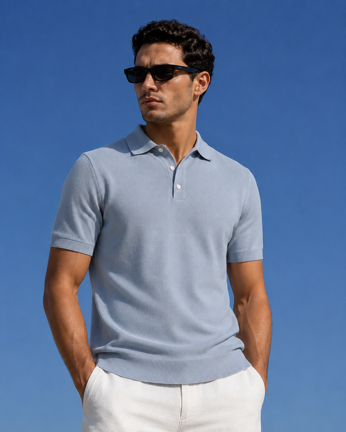 Lugano Knitted Polo Shirt