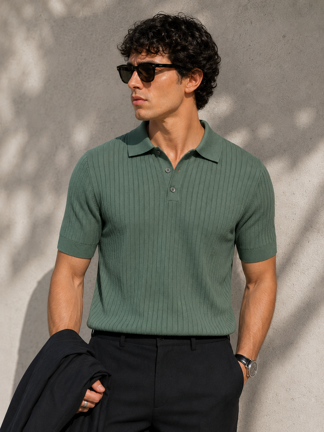 Lucca Ribbed Polo