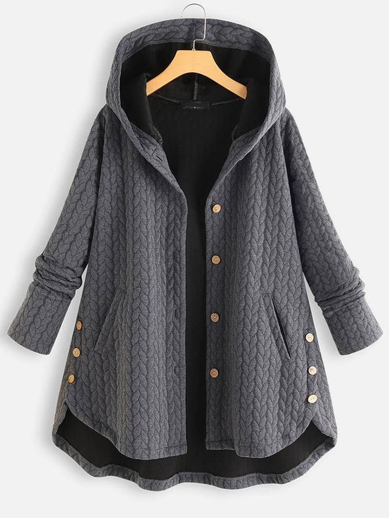 Kvinnors Vinterjacka Med Stil