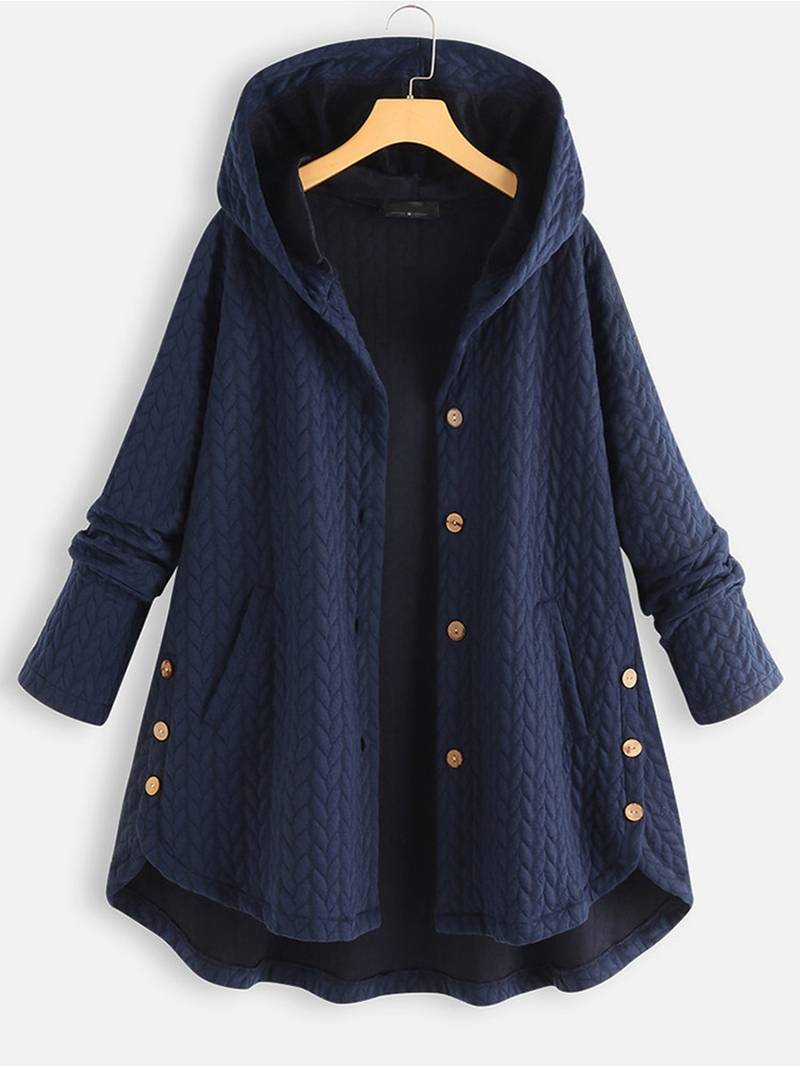 Kvinnors Vinterjacka Med Stil