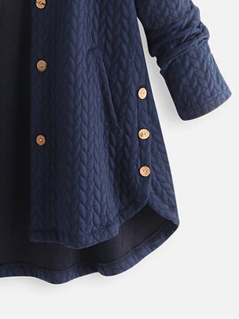 Kvinnors Vinterjacka Med Stil