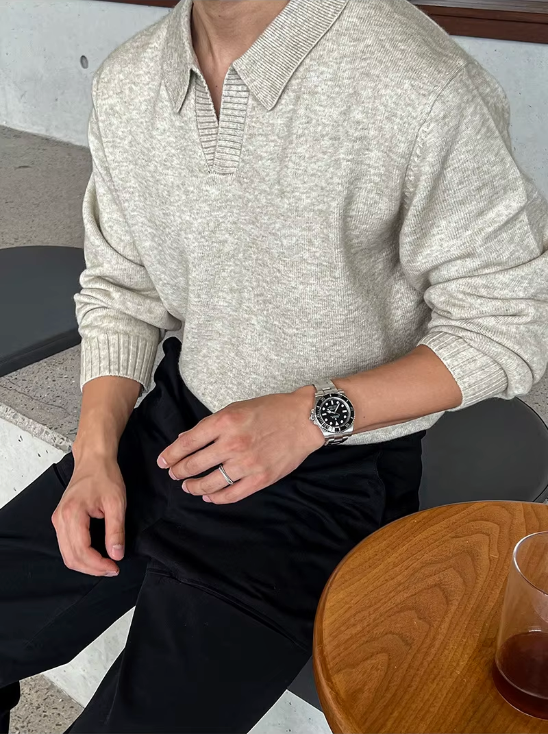 Seville V-Neck Polo Sweater