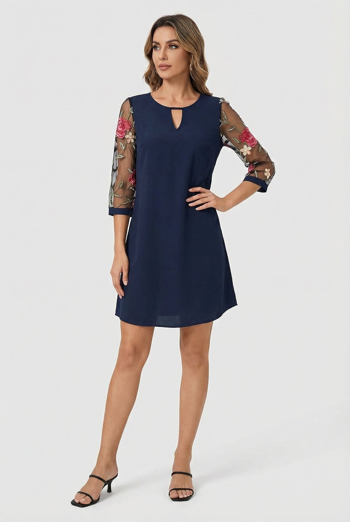 Women's Lightweight Elegant Mini Dress - Casual Summer Wear