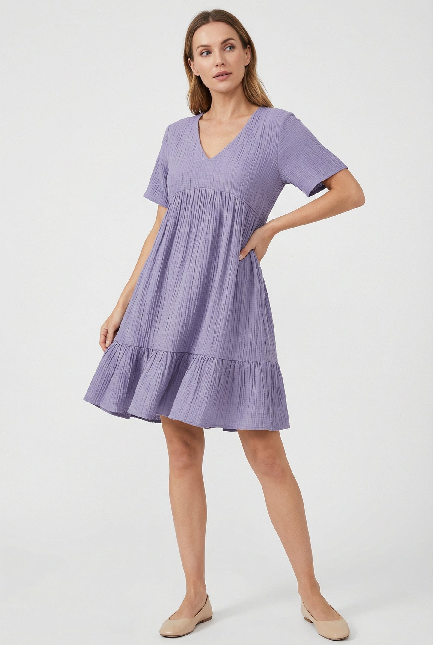 Women's Flattering Fit Summer Mini Dress