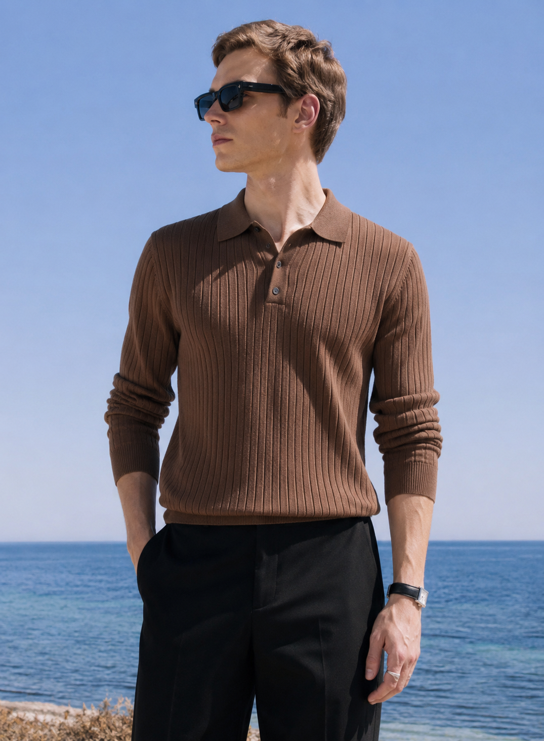 Troyes Long-Sleeve Polo