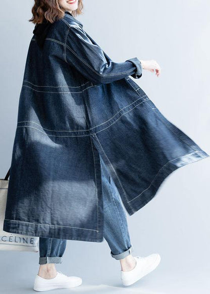 Jeansjacka Dam Lätt Denim med Öppen Sida