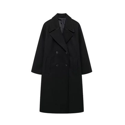 Kvinnojacka Elegant Vinterkappa i Hållbart Material