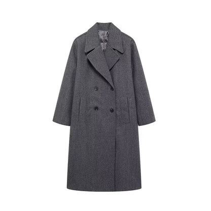 Kvinnojacka Elegant Vinterkappa i Hållbart Material