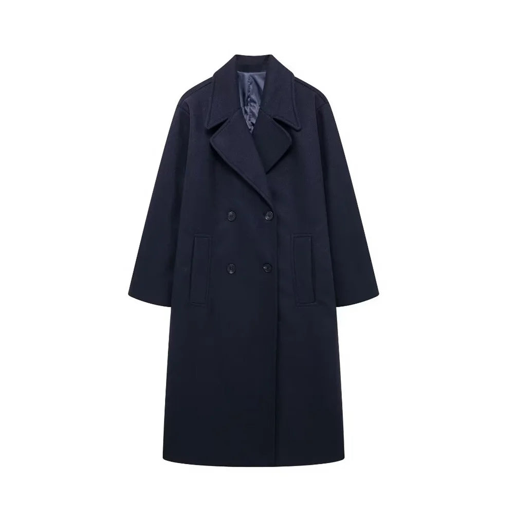 Kvinnojacka Elegant Vinterkappa i Hållbart Material