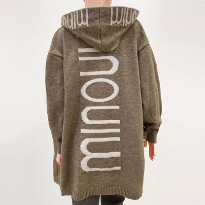 Kvinnors Stickad Cardigan Elegant