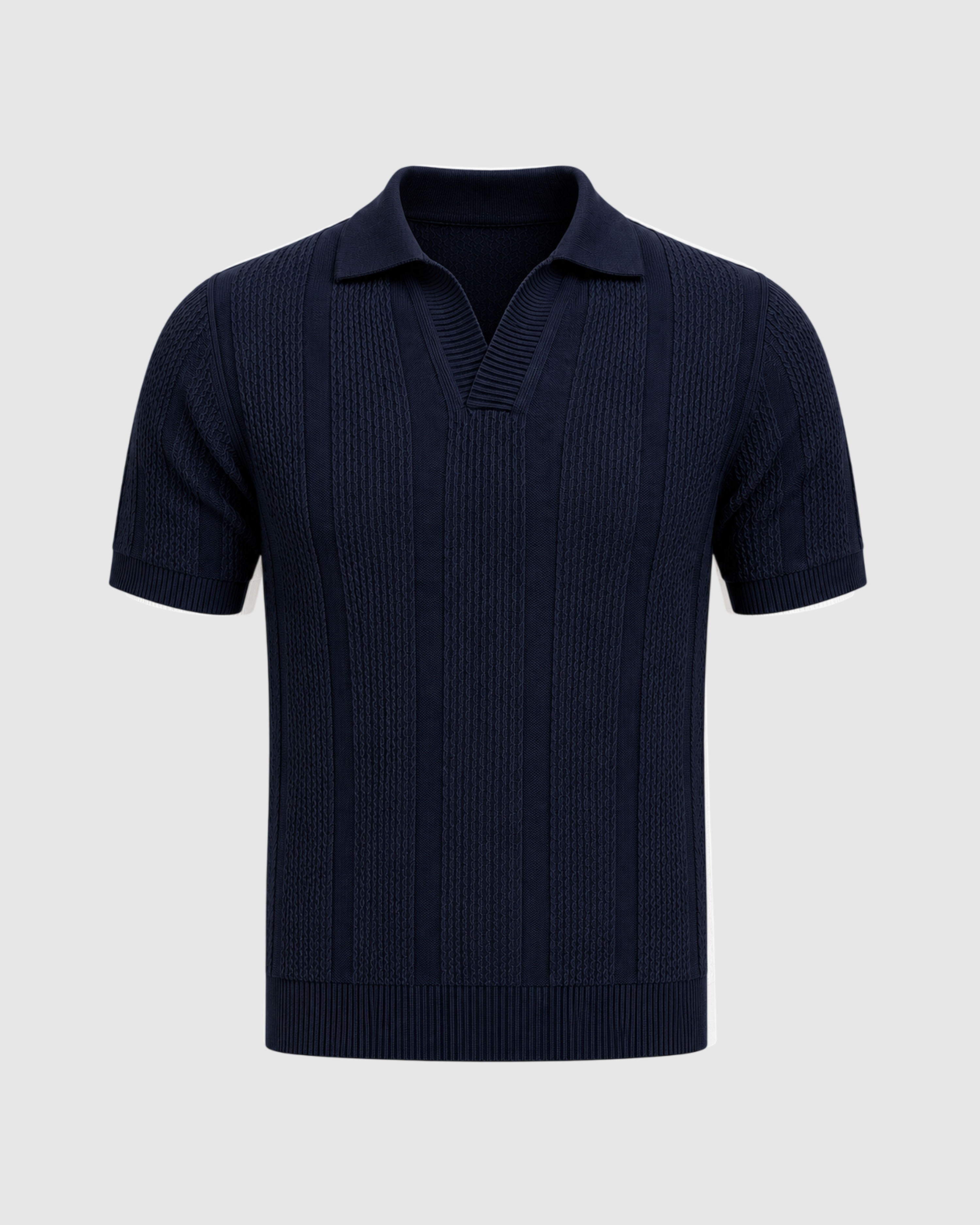 Bologna Textured Knit Polo