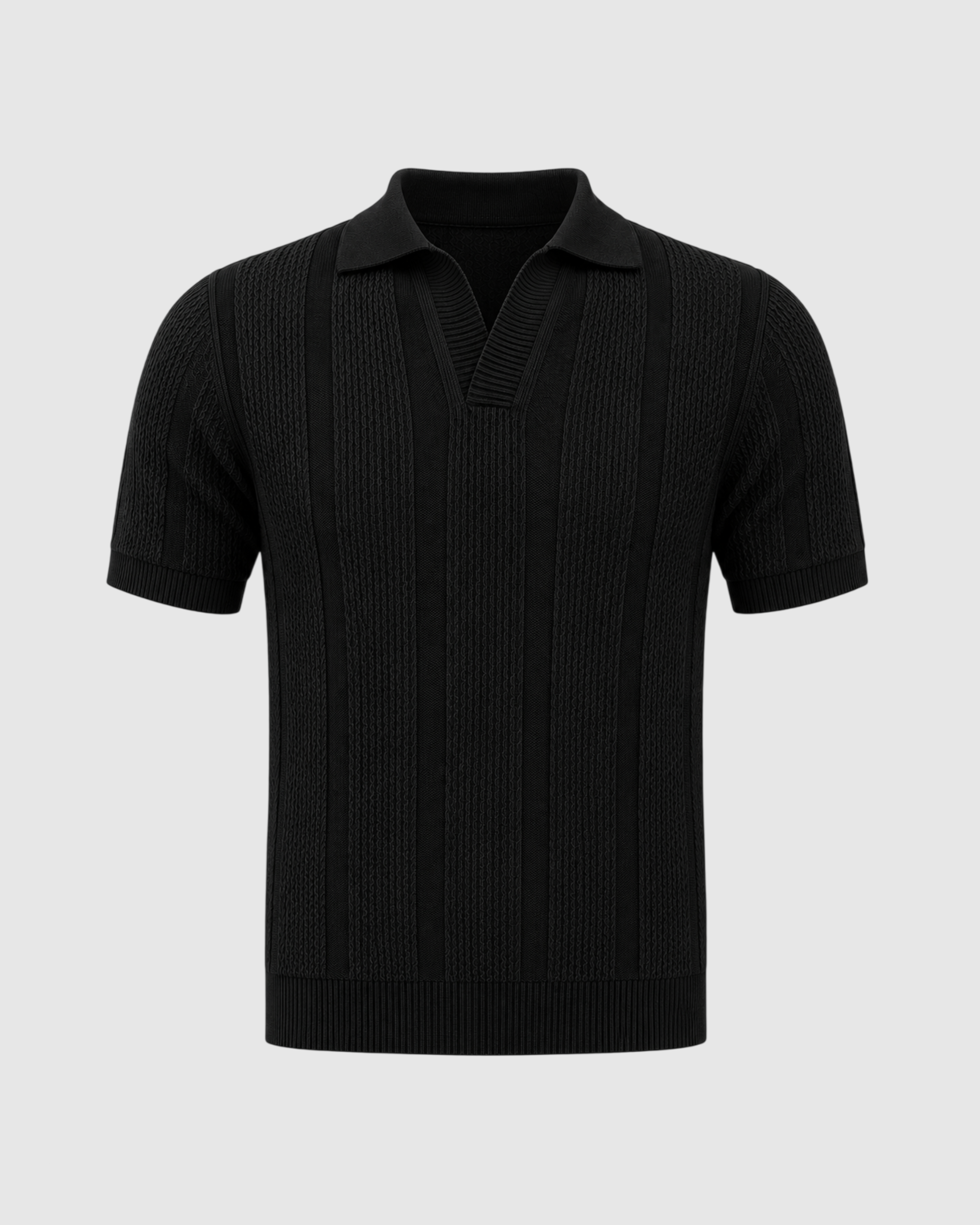 Bologna Textured Knit Polo