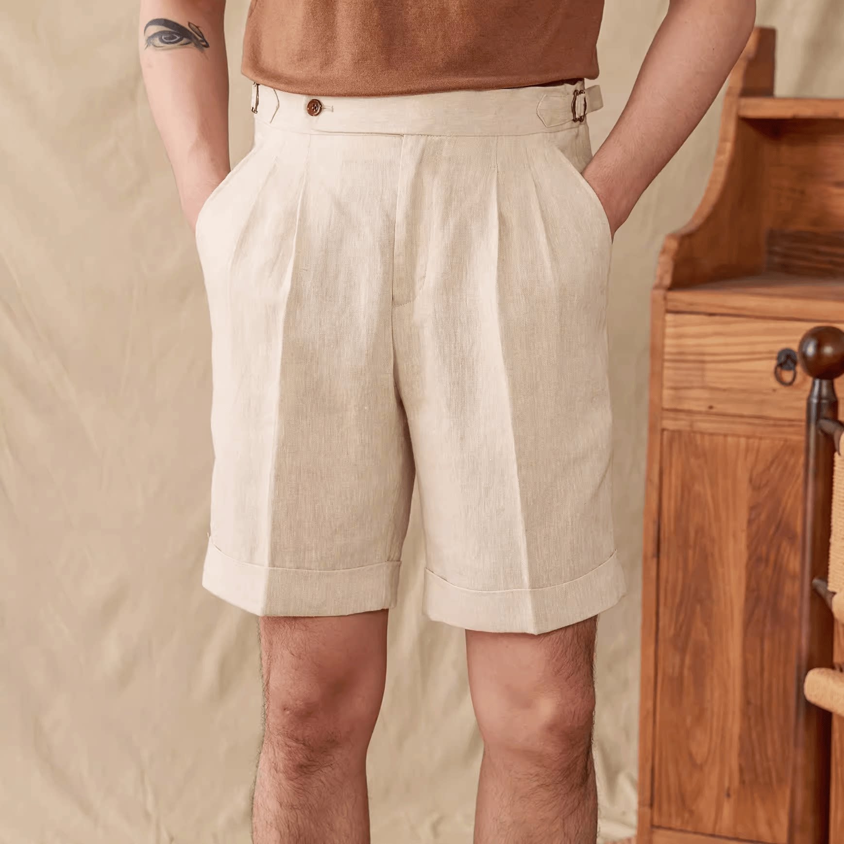 Paros Linen Shorts