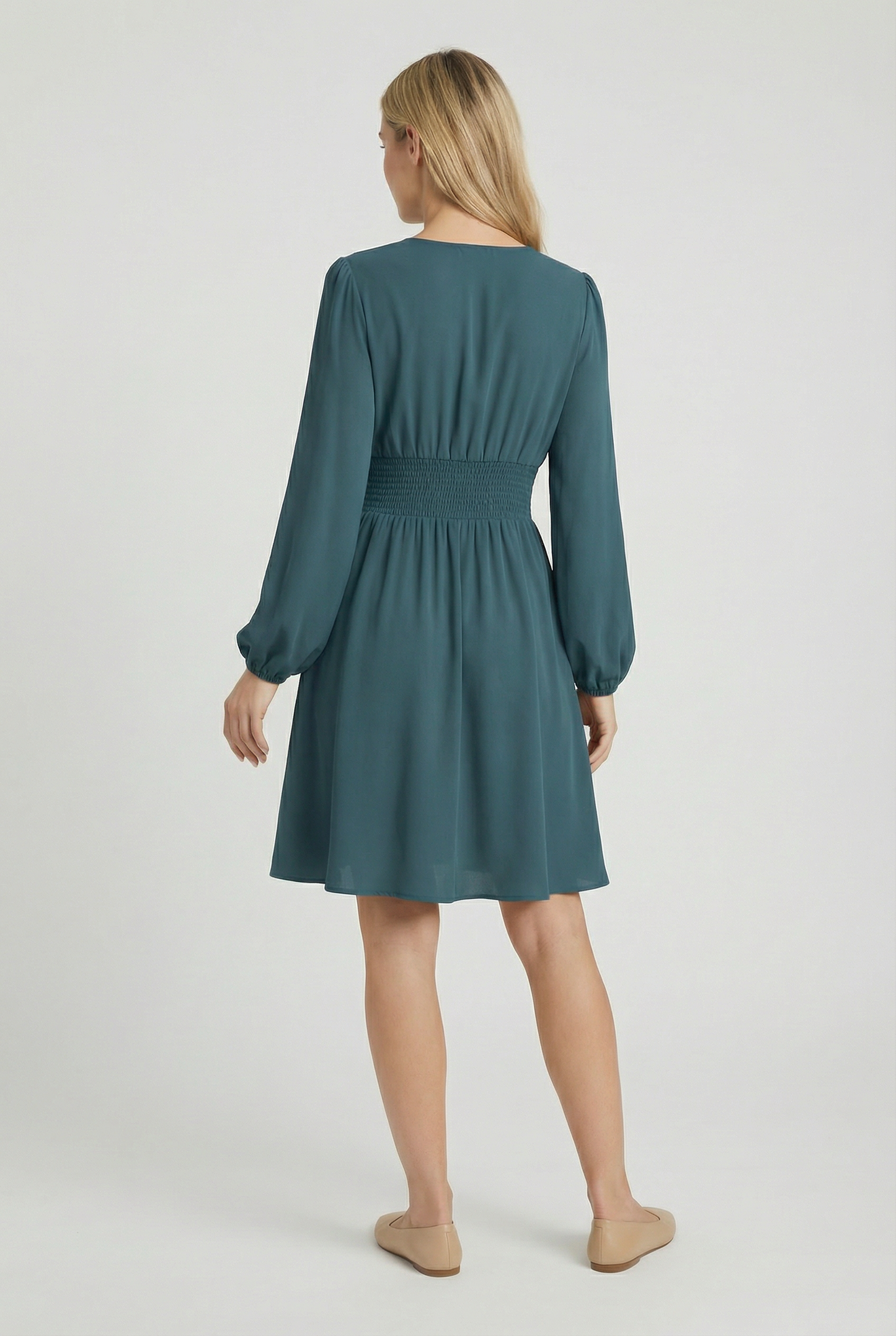 Women's Lightweight Pleated Midi Dress