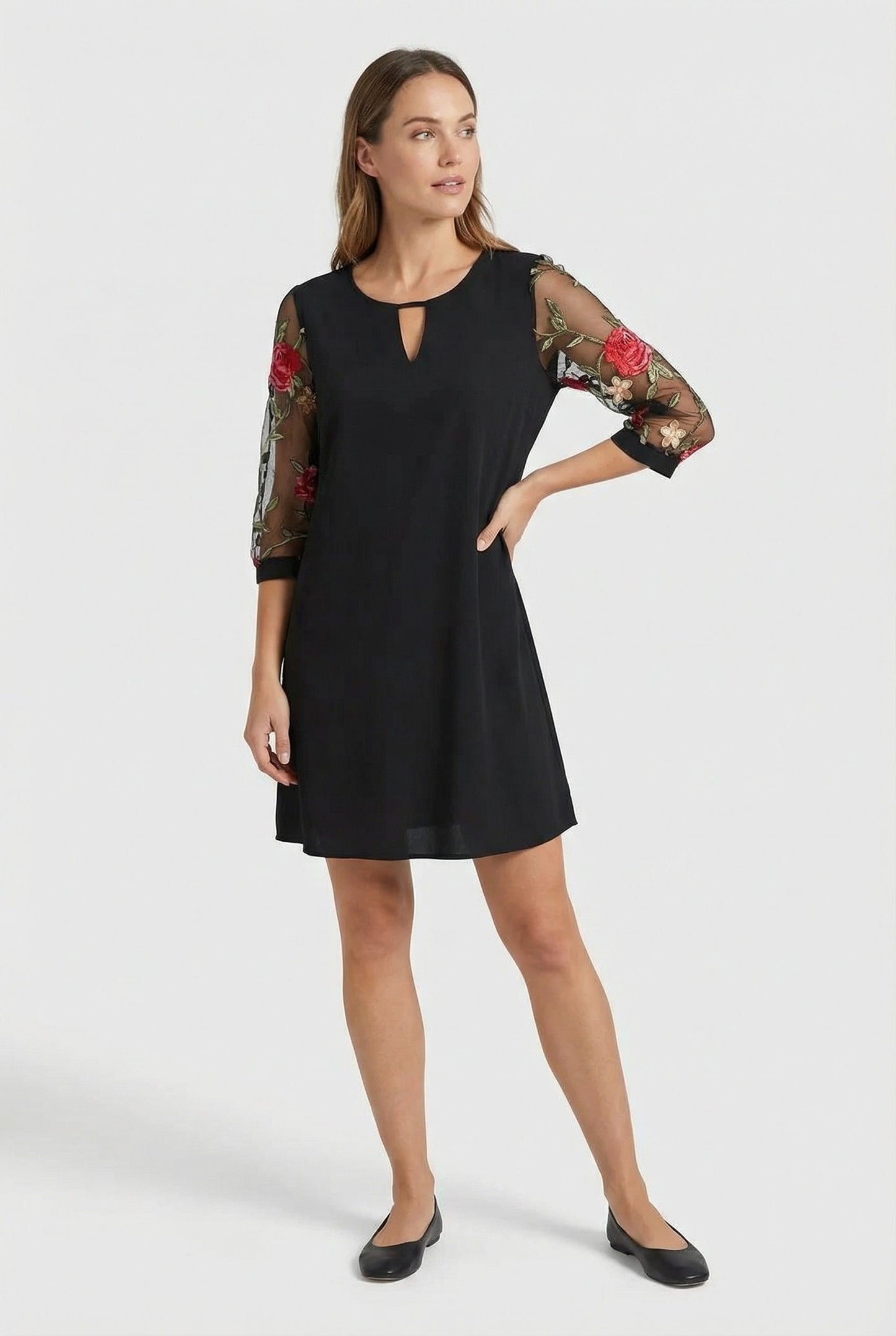 Women's Lightweight Elegant Mini Dress - Casual Summer Wear