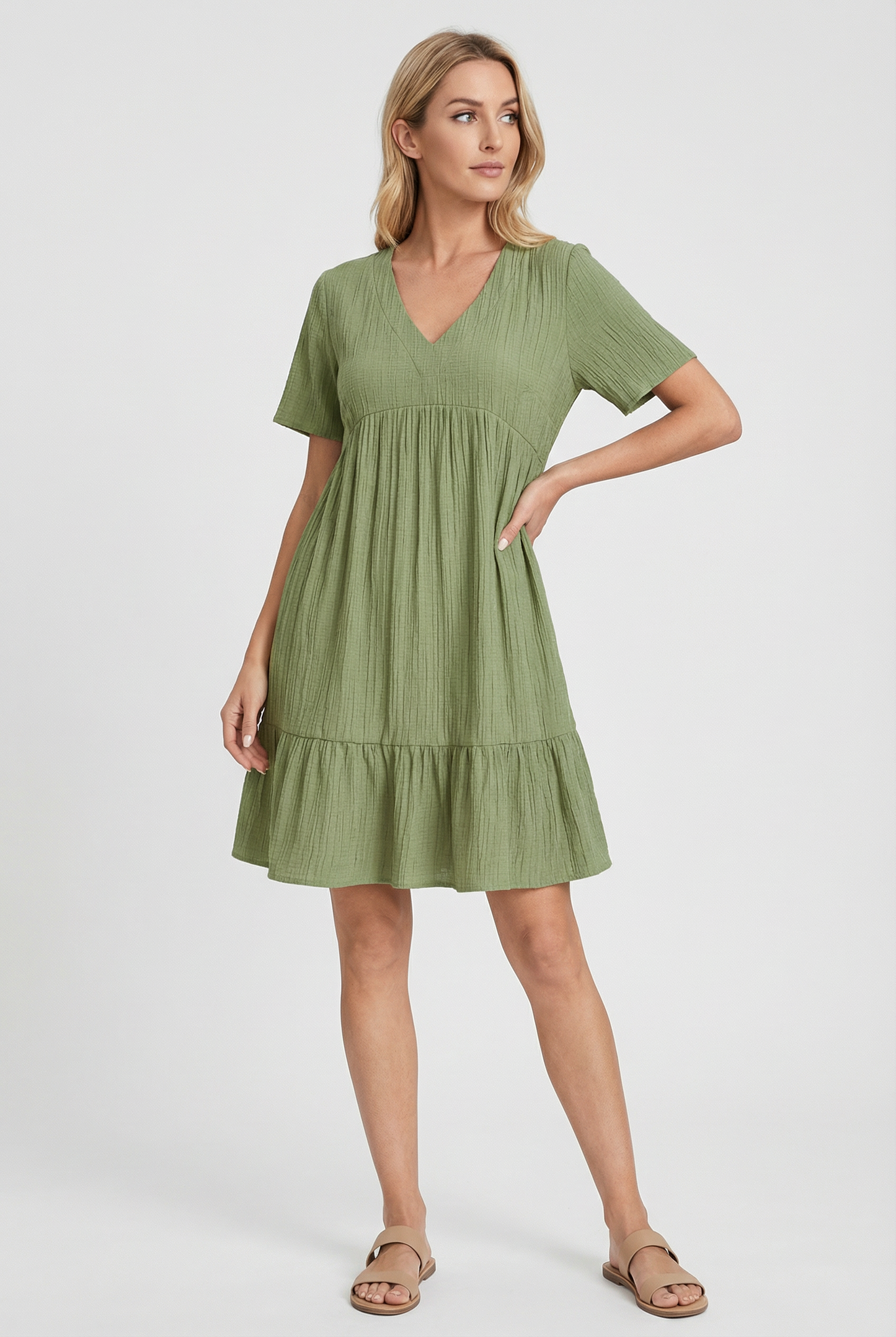 Women's Flattering Fit Summer Mini Dress