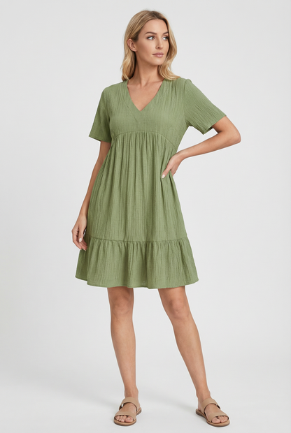 Women's Flattering Fit Summer Mini Dress