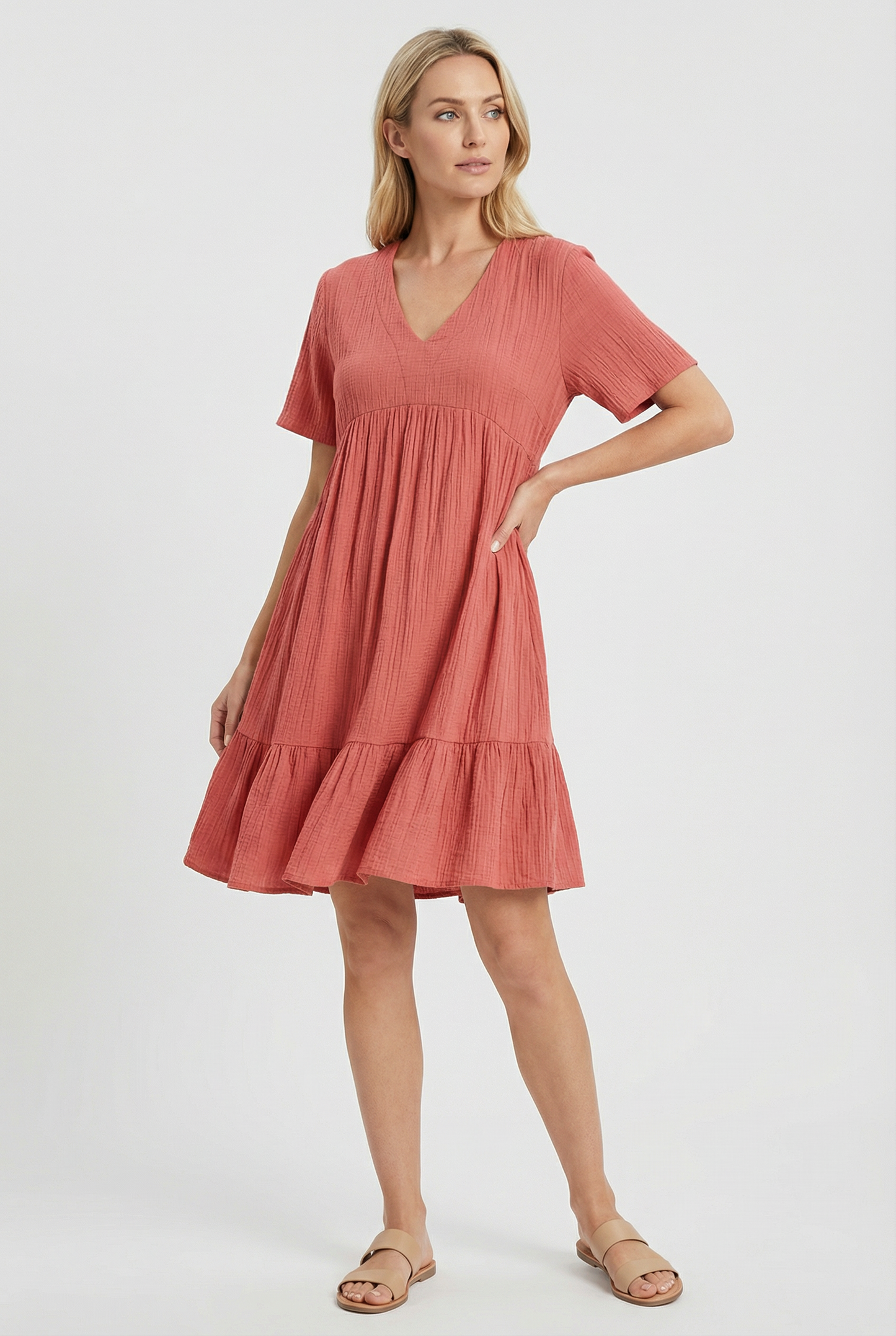 Women's Flattering Fit Summer Mini Dress