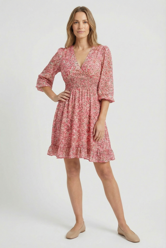 Women's Silky Flowy Summer Mini Dress