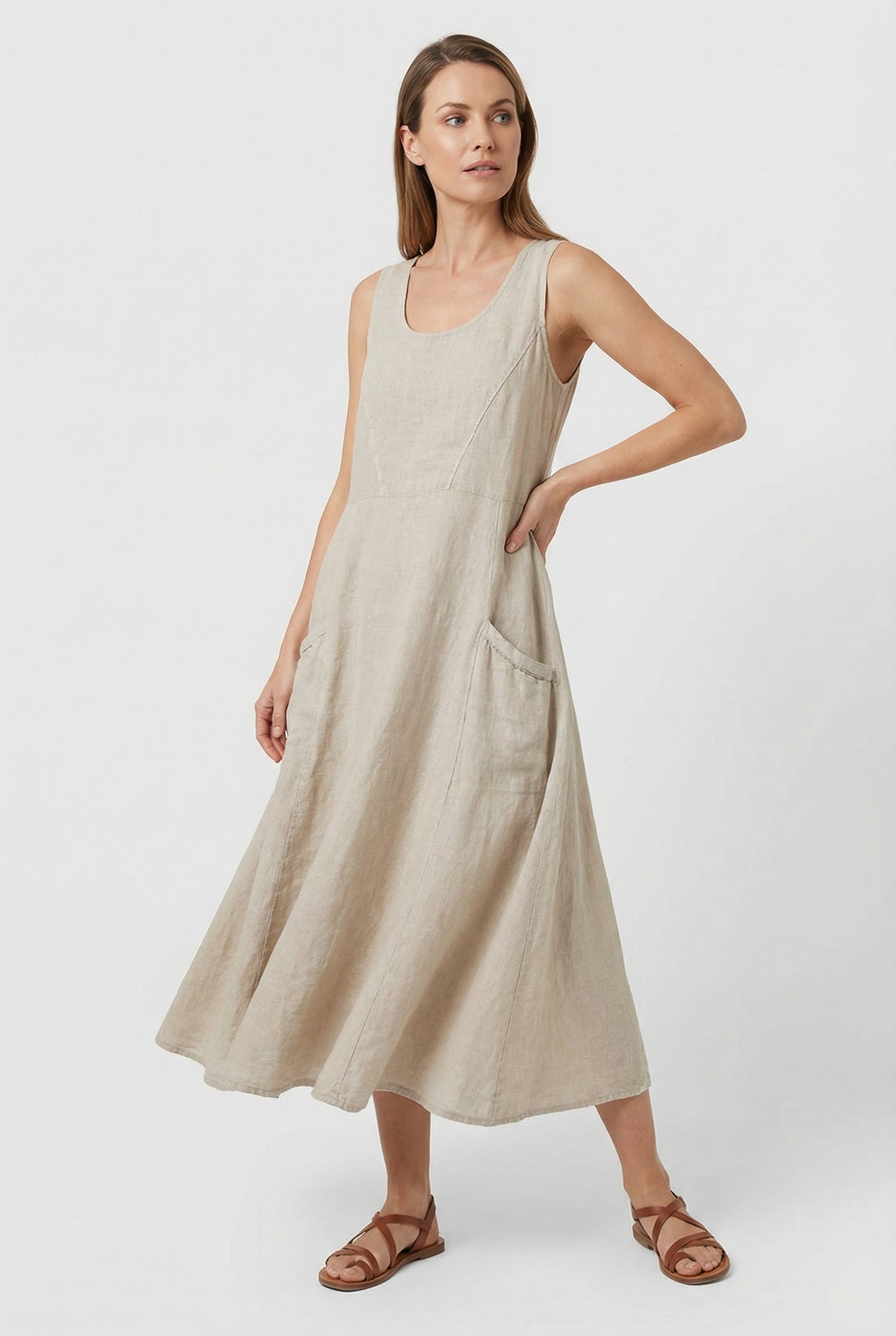 Women's Summer Lightweight Casual Midi Dress
