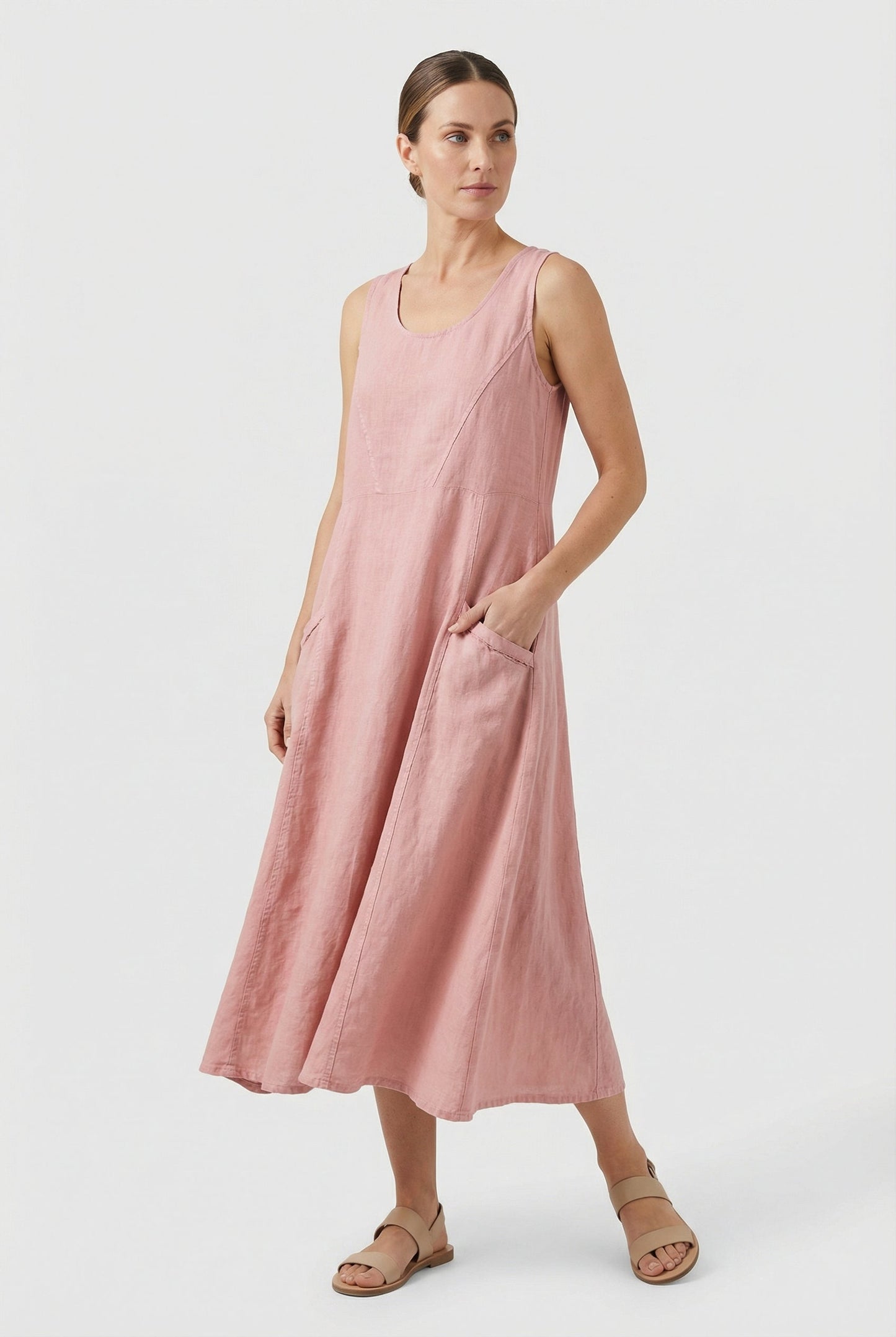Women's Summer Lightweight Casual Midi Dress