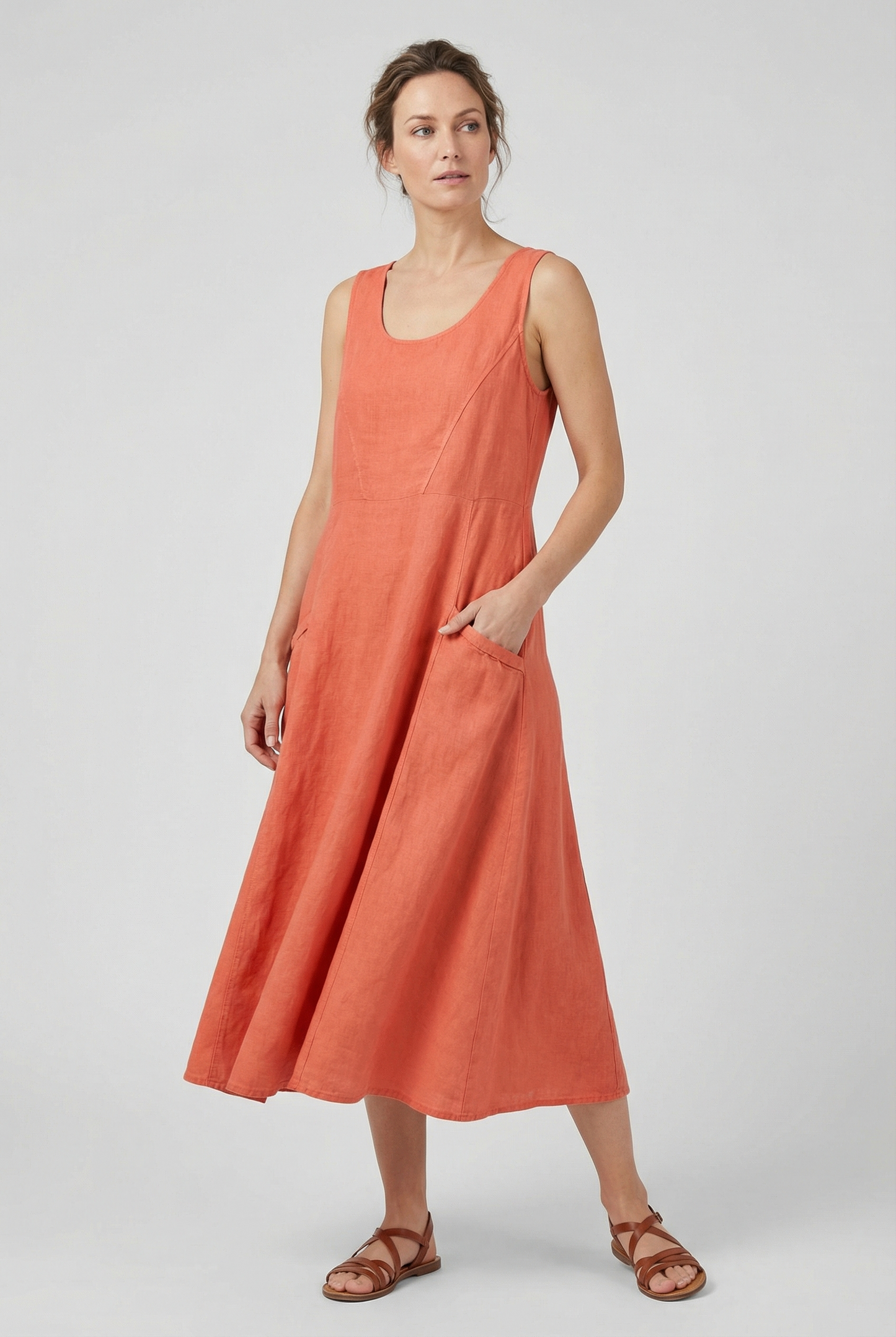 Women's Summer Lightweight Casual Midi Dress