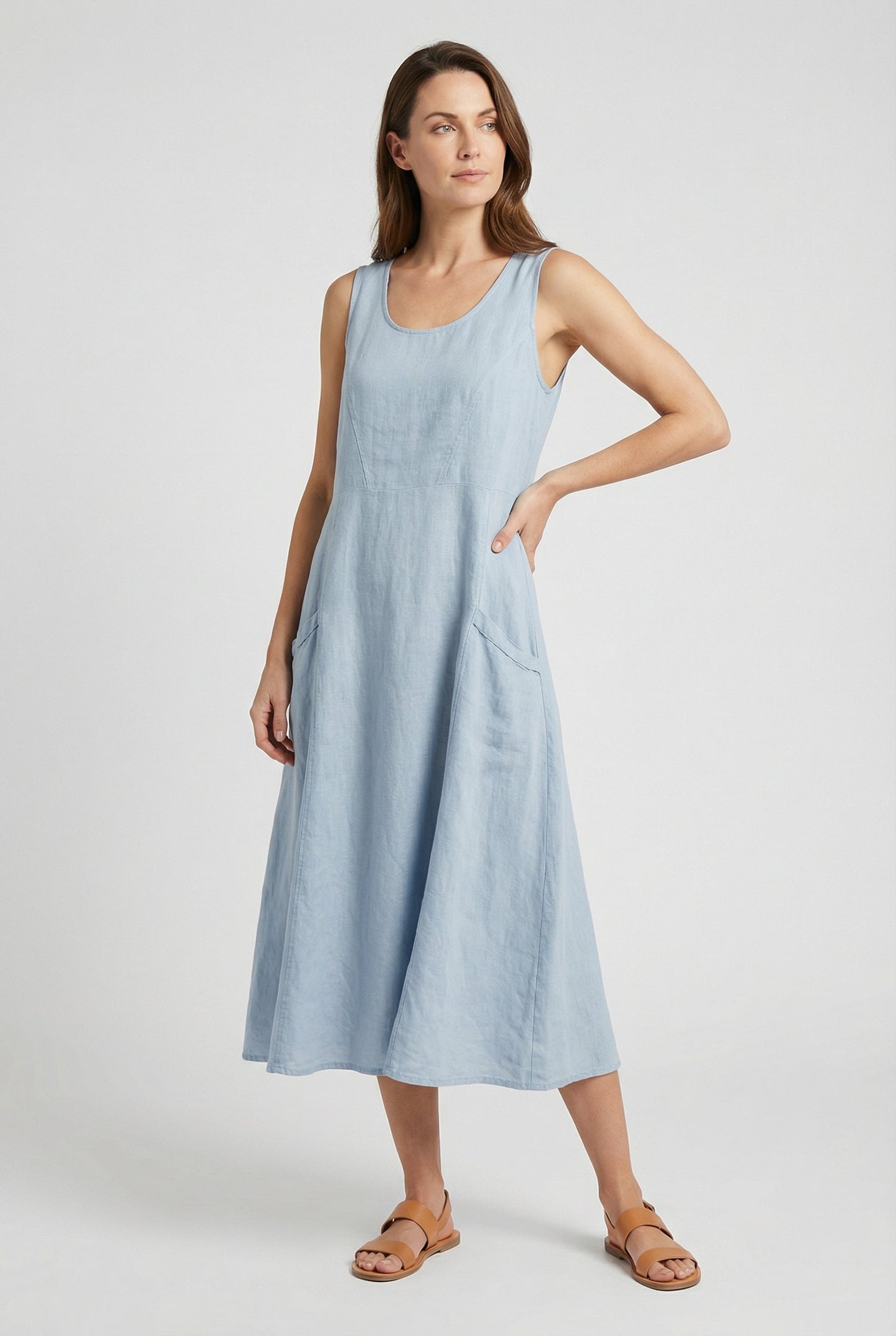 Women's Summer Lightweight Casual Midi Dress