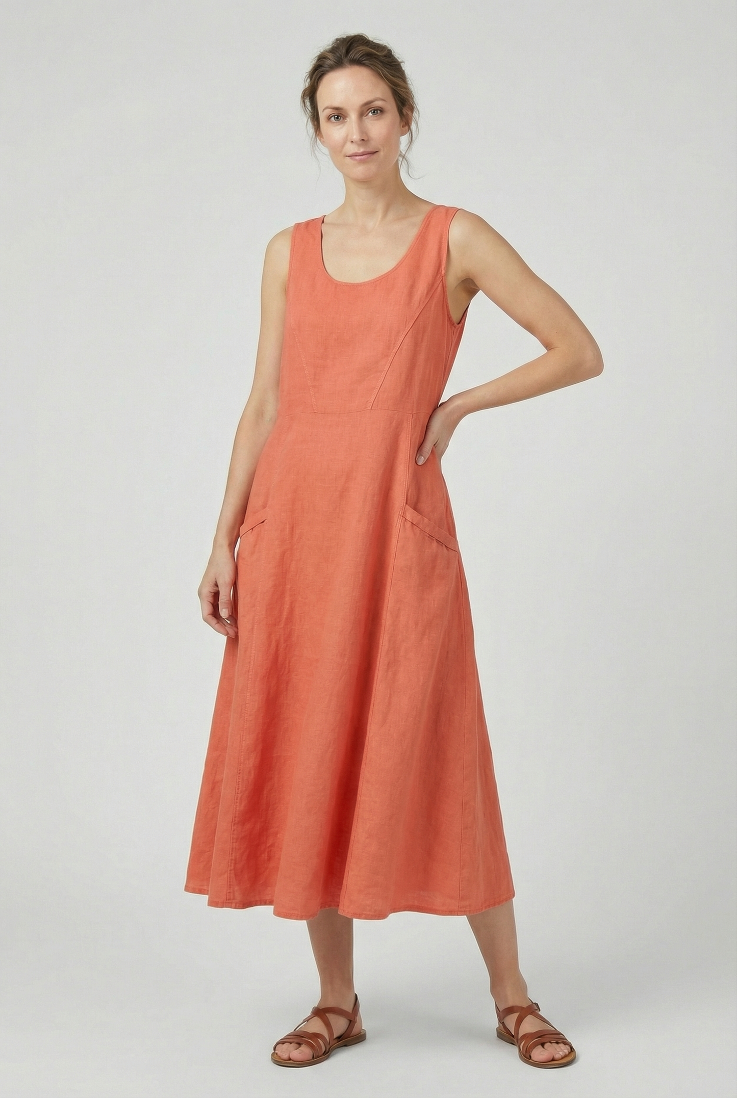 Women's Summer Lightweight Casual Midi Dress
