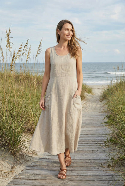 Women's Summer Lightweight Casual Midi Dress