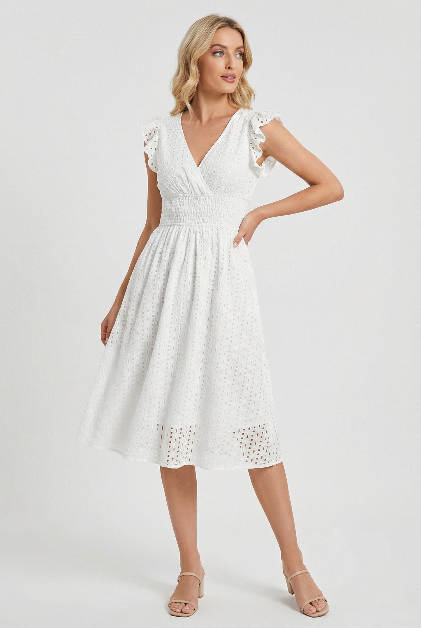 Women's A-Line Casual Summer Midi Dress
